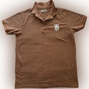 Burberry Monogram Brown Polo Shirt